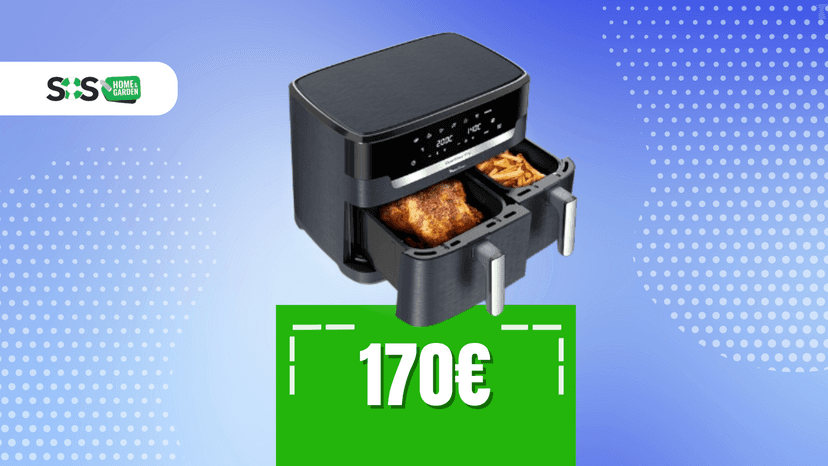 Immagine di Moulinex XXL Dual Easy Fry a soli 170€ e friggi come un re!