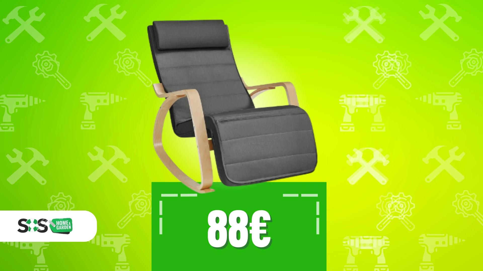 Immagine di Sedia a dondolo Songmics a 88€: la regina del relax!