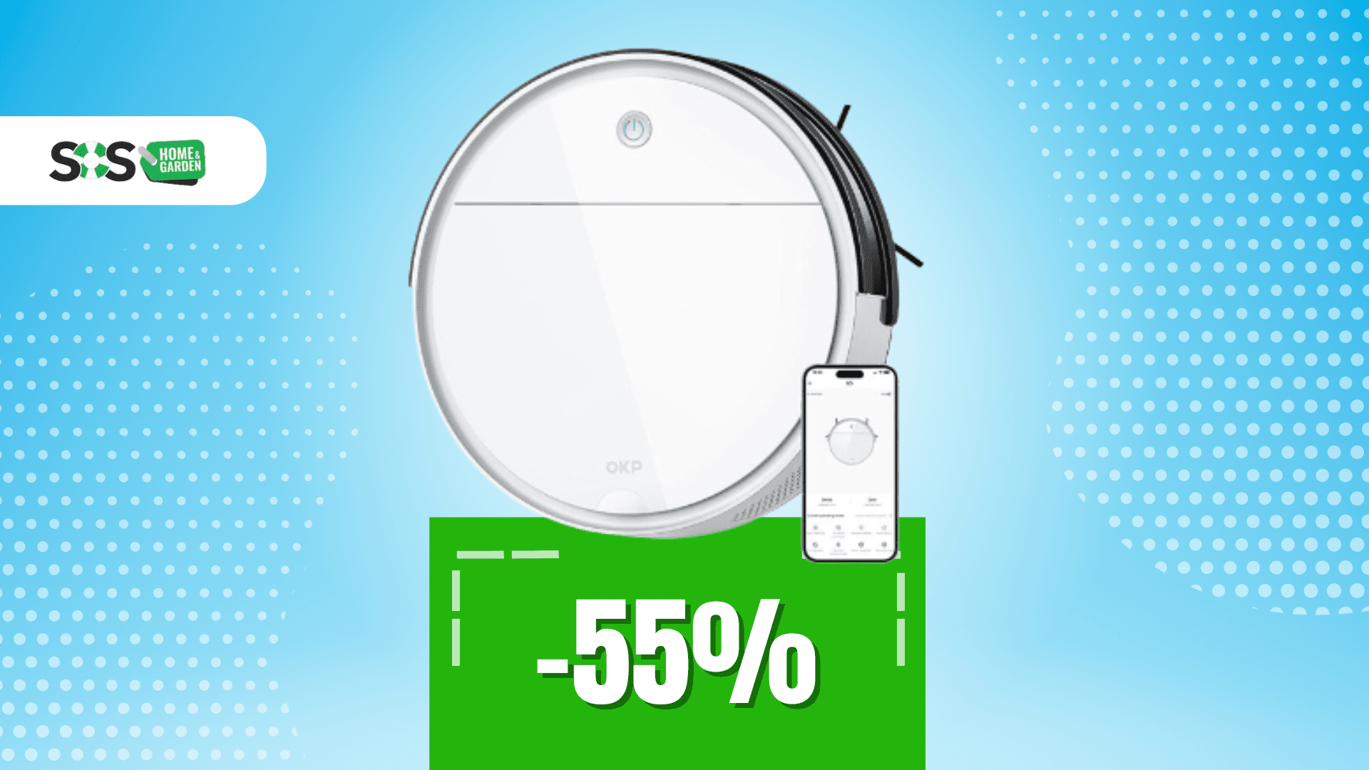 Immagine di OFFERTA a TEMPO: robot aspirapolvere OKP a soli 100€!