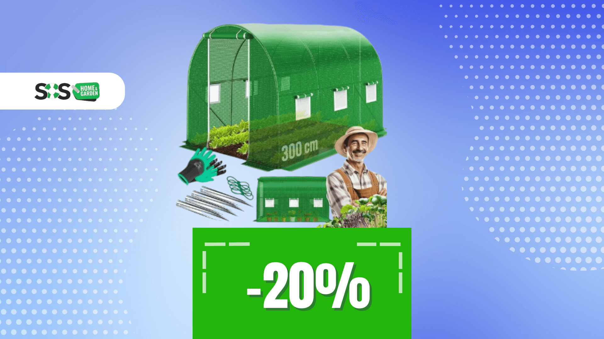 Immagine di La tua oasi verde tutto l’anno con questa serra a 111€!