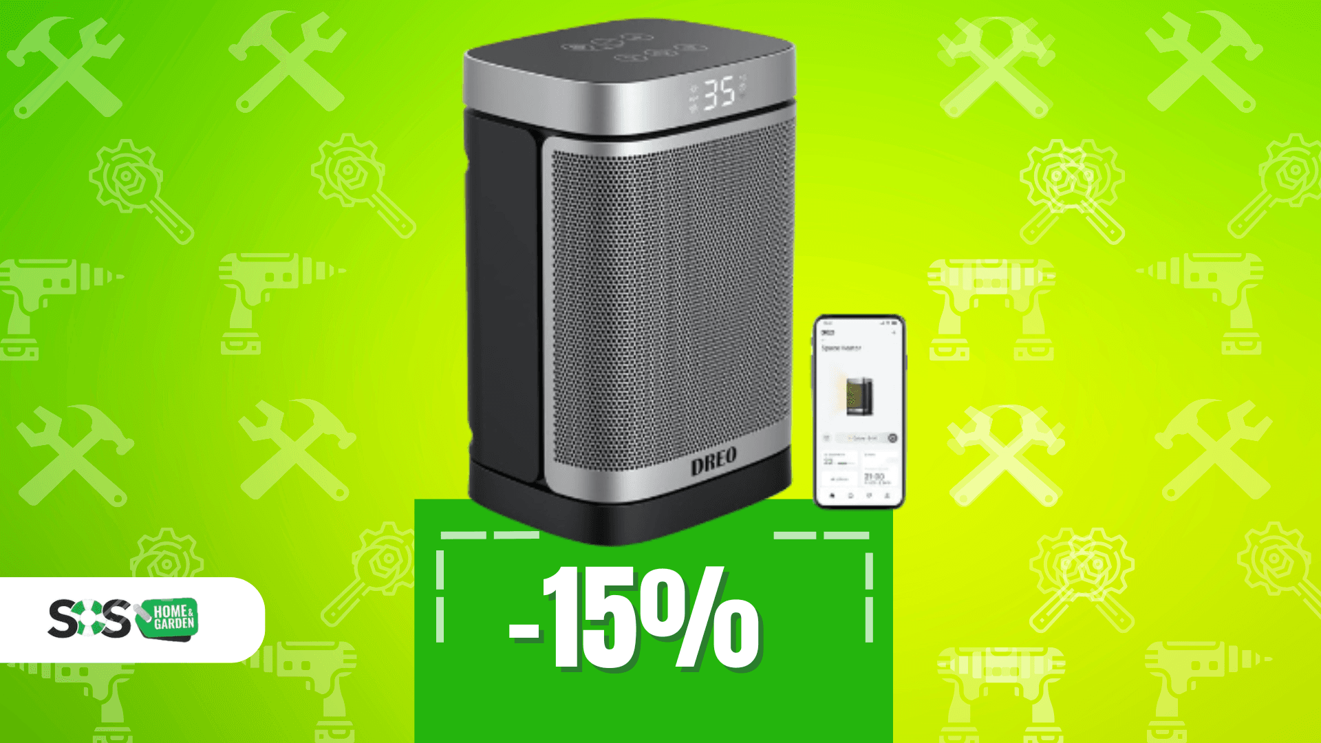 Immagine di Riscaldatore Dreo a 68€: caldo e risparmio energetico!