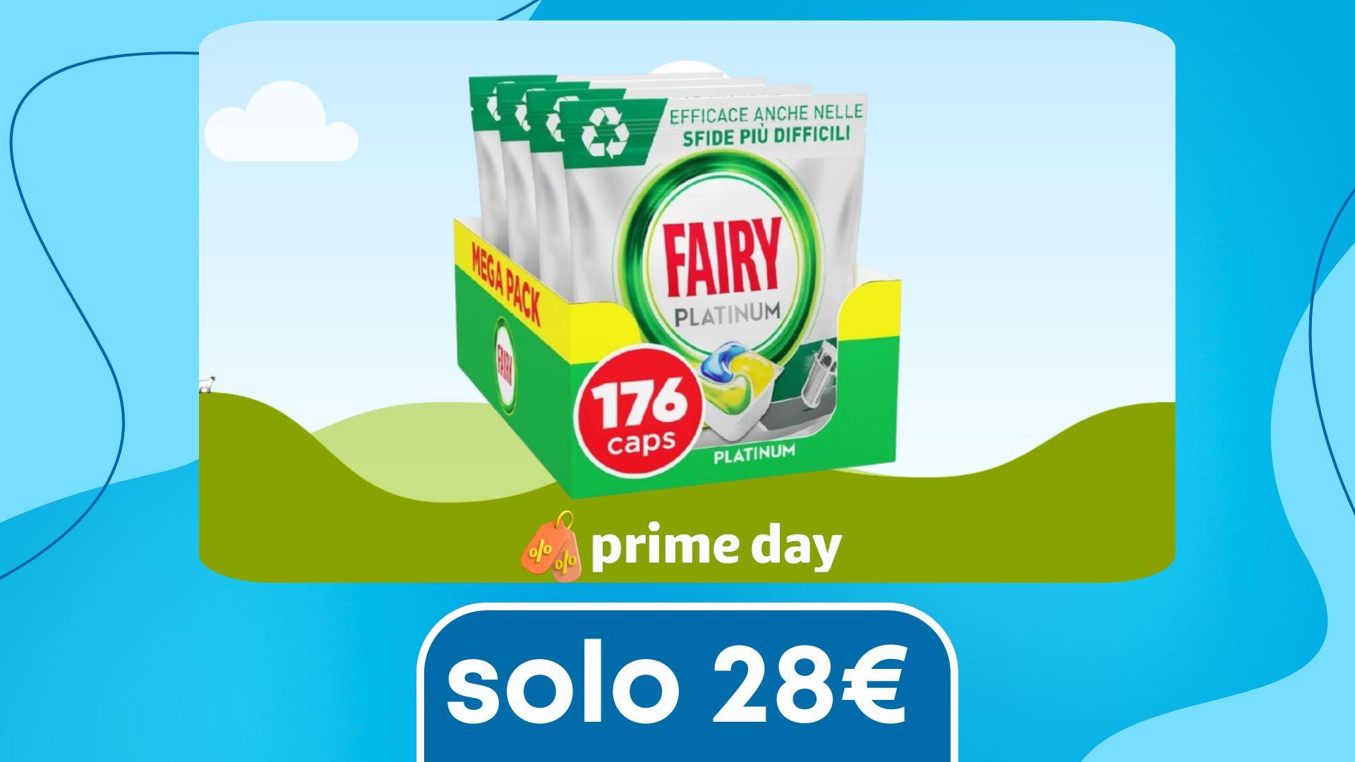 Immagine di Stoviglie impeccabili con 176 capsule di Fairy Platinum a soli 28€!