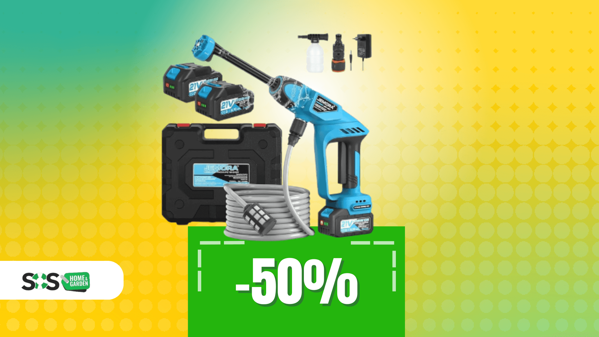 Immagine di Potenza senza fili: idropulitrice portatile a soli 60€!