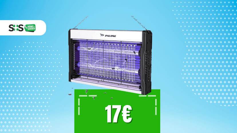 Immagine di Addio insetti con questa lampada antizanzare a soli 17€!