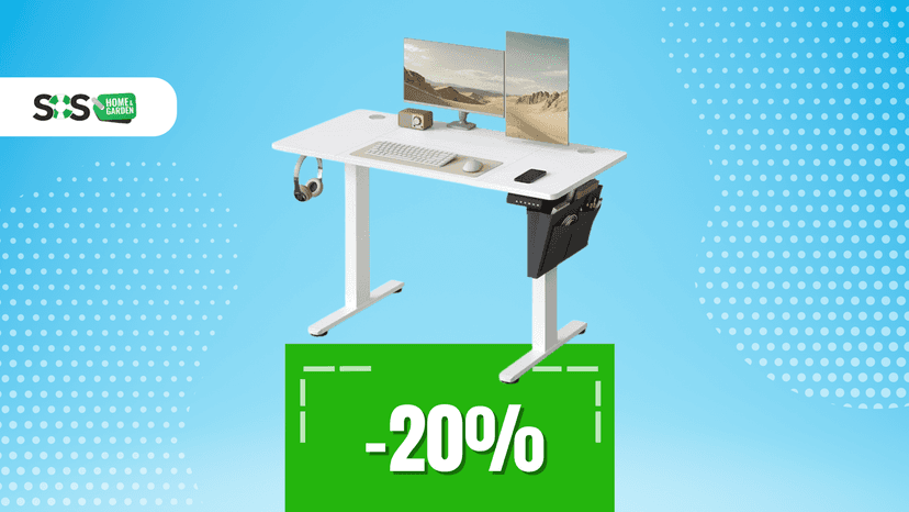 Immagine di Scrivania regolabile a soli 104€: comfort, ergonomia e stile