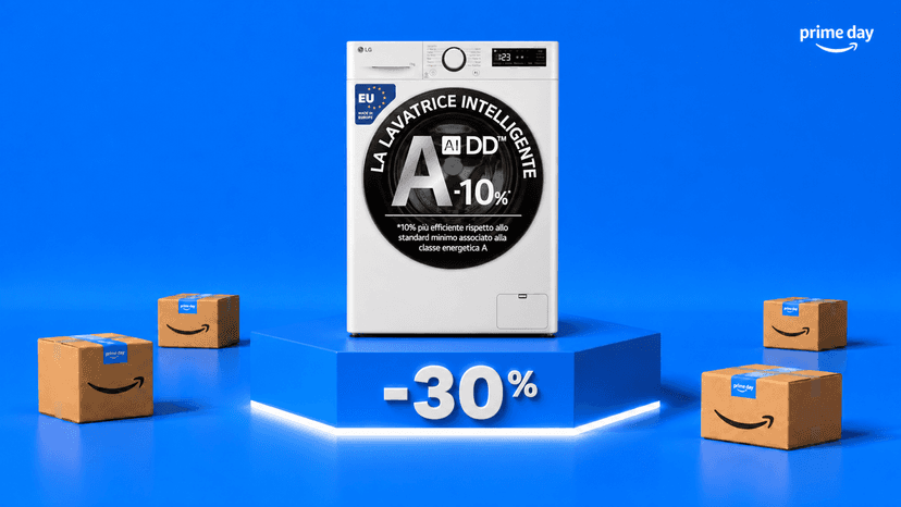 Immagine di La lavatrice LG AI DD Serie R3 scende a 445€: sconto del 30%