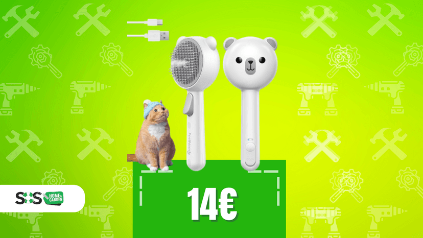 Immagine di Pelo pulito, animale felice: spazzola a vapore a soli 14€!