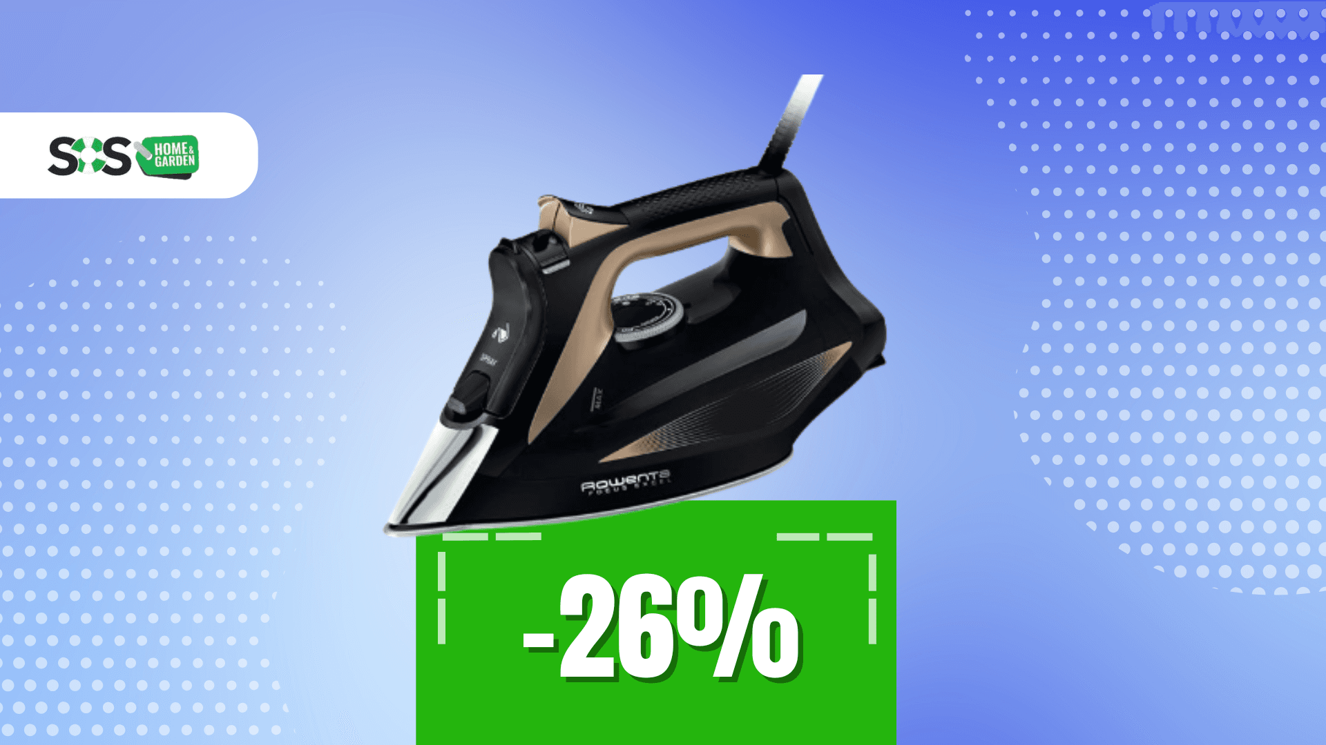 Immagine di Stira facile e veloce con Rowenta Focus Excel a soli 47€!