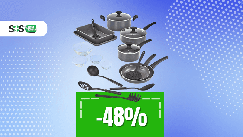 Immagine di Tutto ciò che ti serve in cucina: set di 21 pezzi a soli 39€