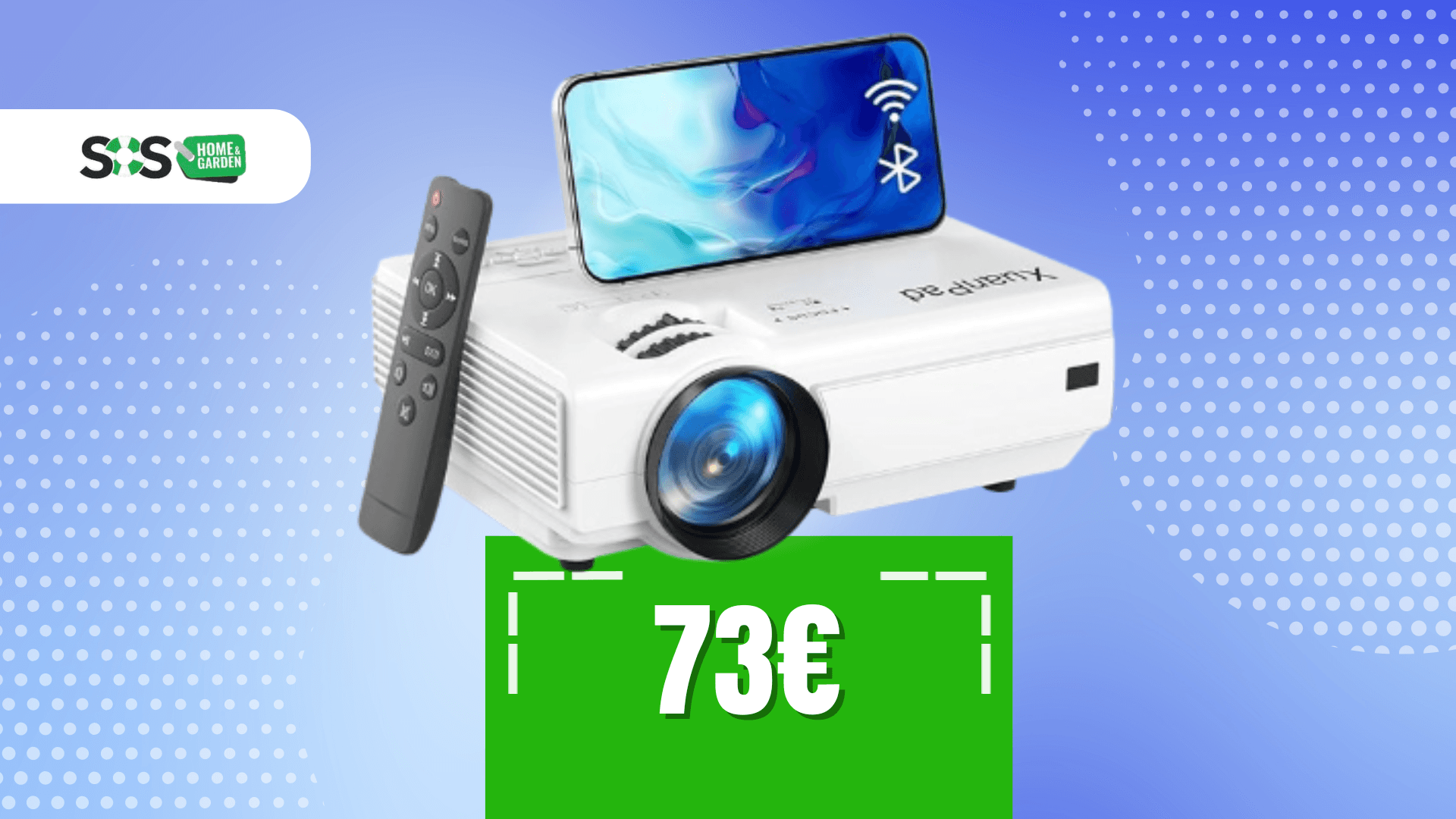 Immagine di Film ovunque con questo mini proiettore portatile a 73€!