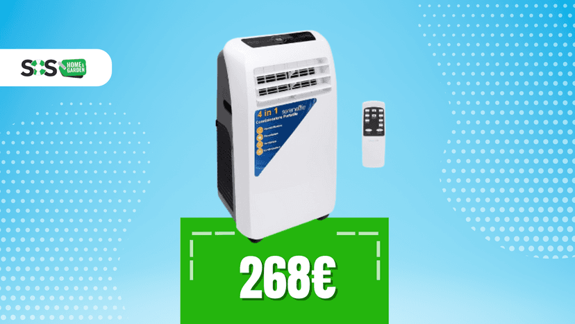Immagine di Condizionatore portatile a soli 268€ con sconto e coupon!