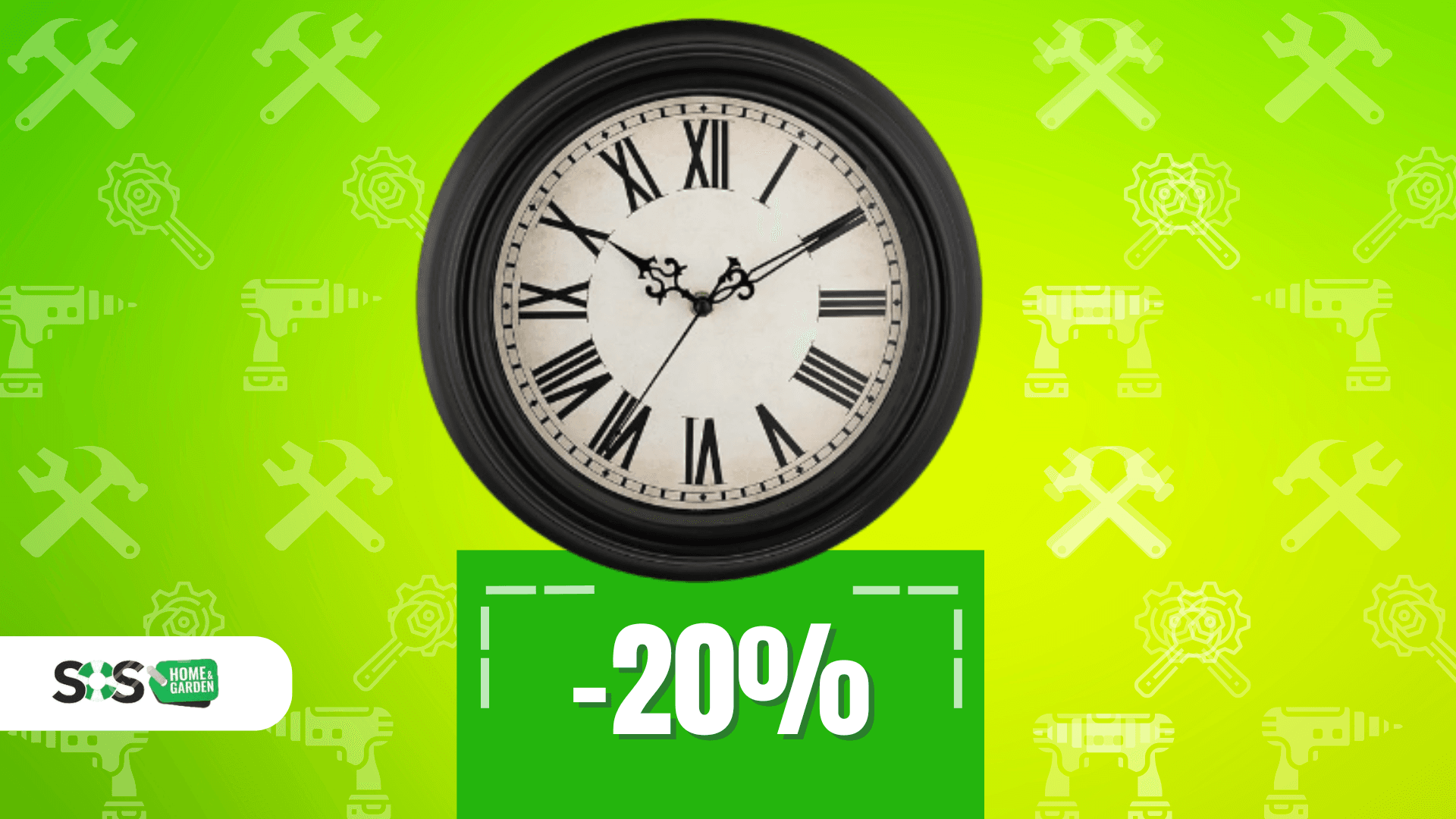 Immagine di Stupendo orologio da parete con design retrò a soli 16€!