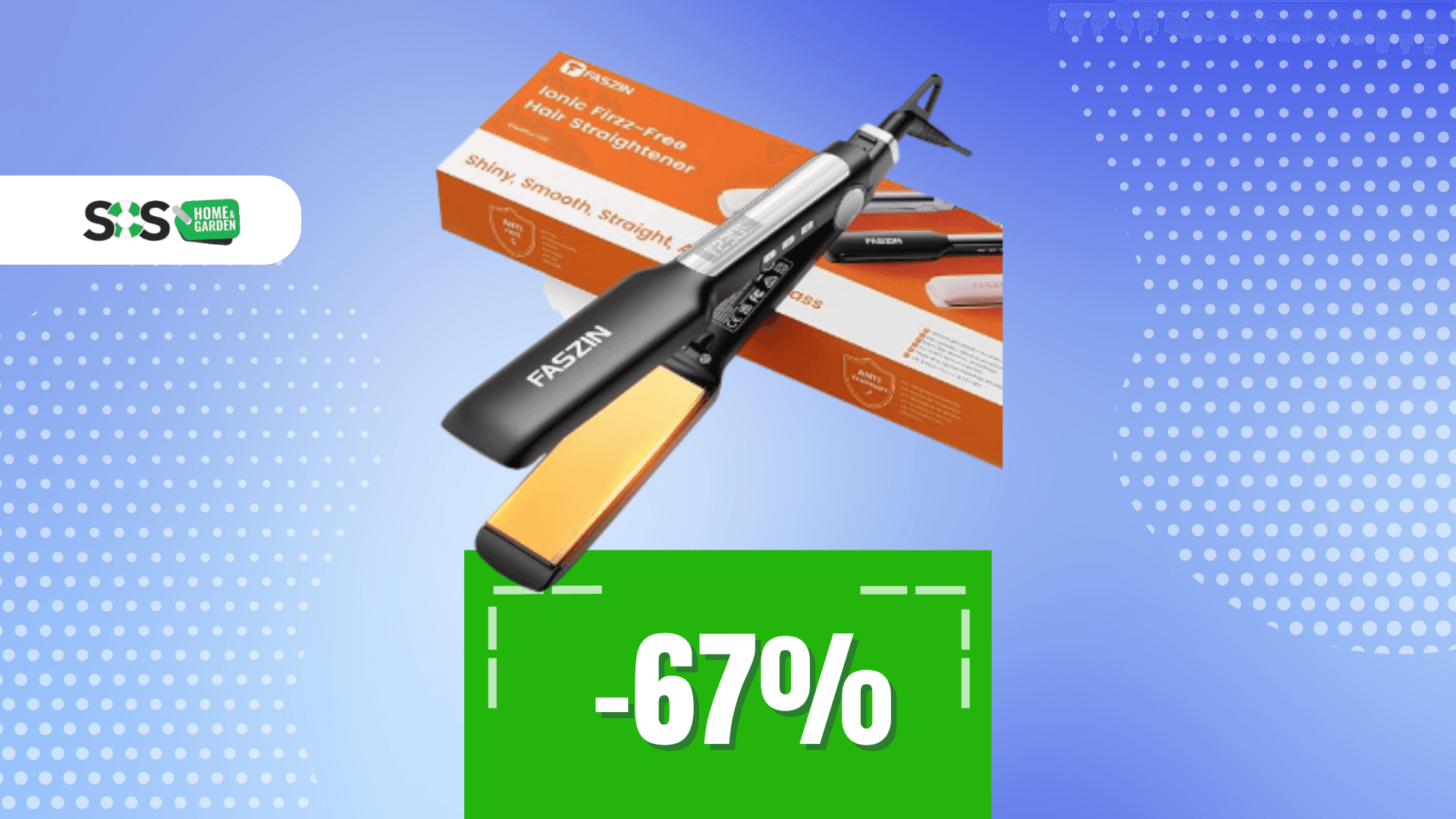Immagine di Capelli perfetti e sani con la piastra Faszin a soli 36€!