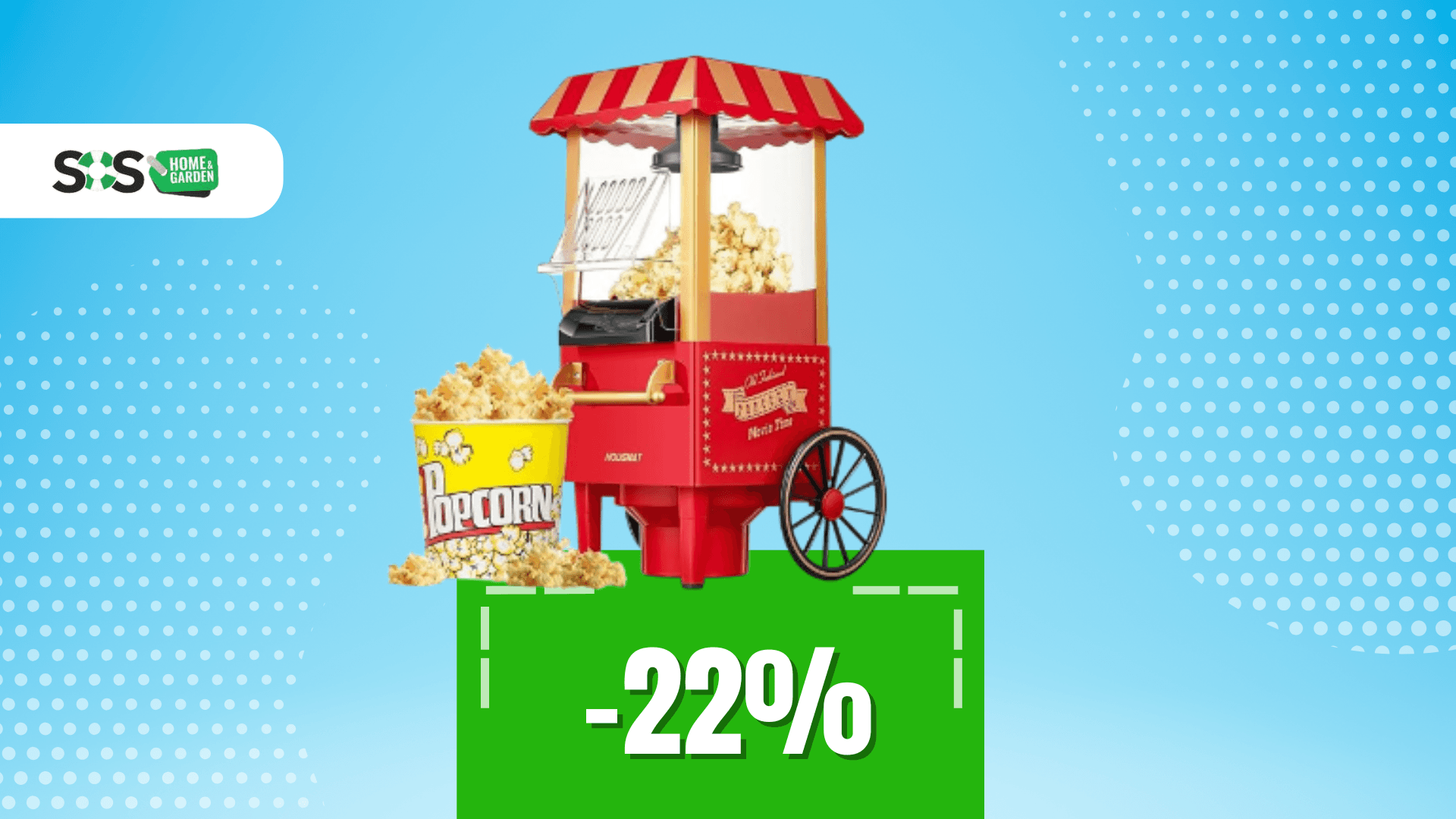 Immagine di Serata film? Ci pensa questa macchina per popcorn a 39€!