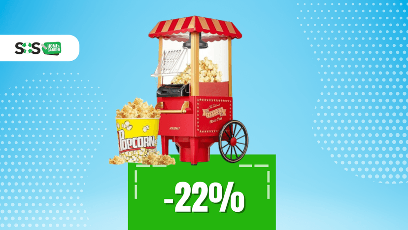 Immagine di Serata film? Ci pensa questa macchina per popcorn a 39€!