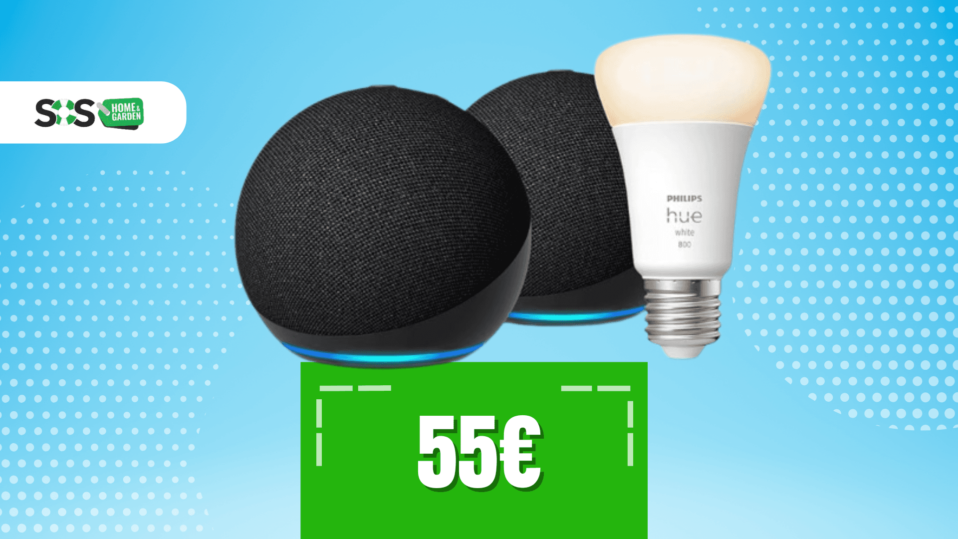 Immagine di Offerta anticipata del Black Friday: due Echo Dot a 55€!