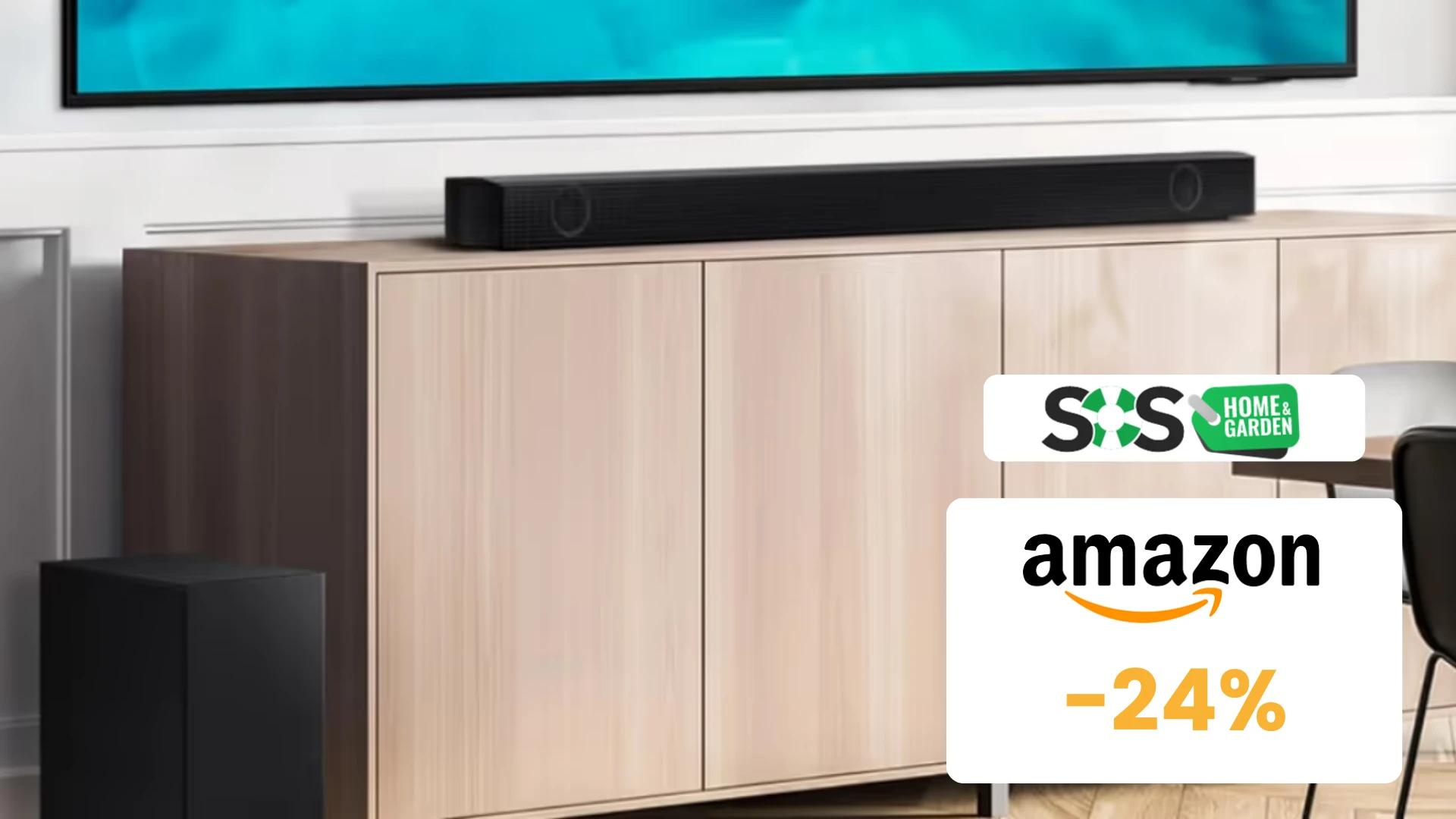 Immagine di Questa soundbar Samsung con subwoofer costa solo 145€!