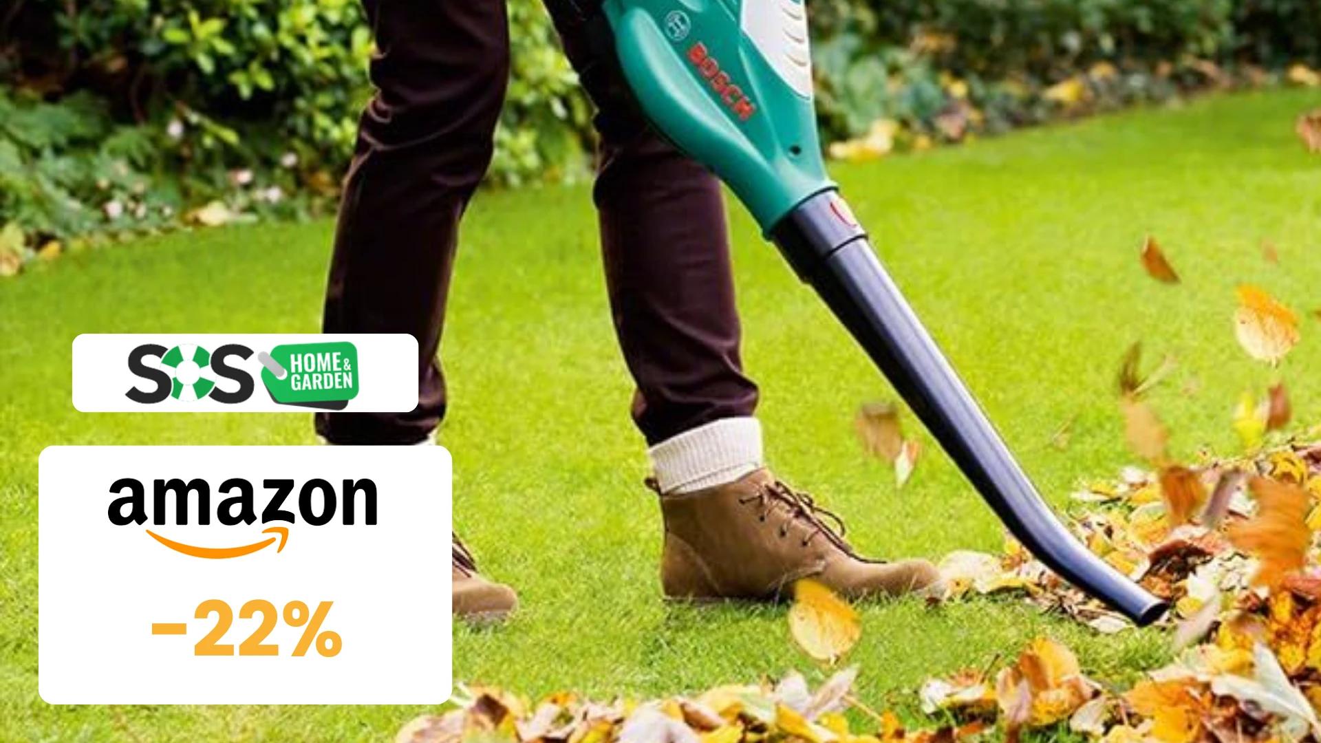 Immagine di Soffiatore Bosch a 90€ per una veloce pulizia del giardino!