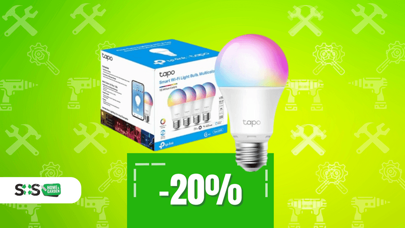 Immagine di Casa multicolore a soli 8€ con la lampadina LED Tapo!