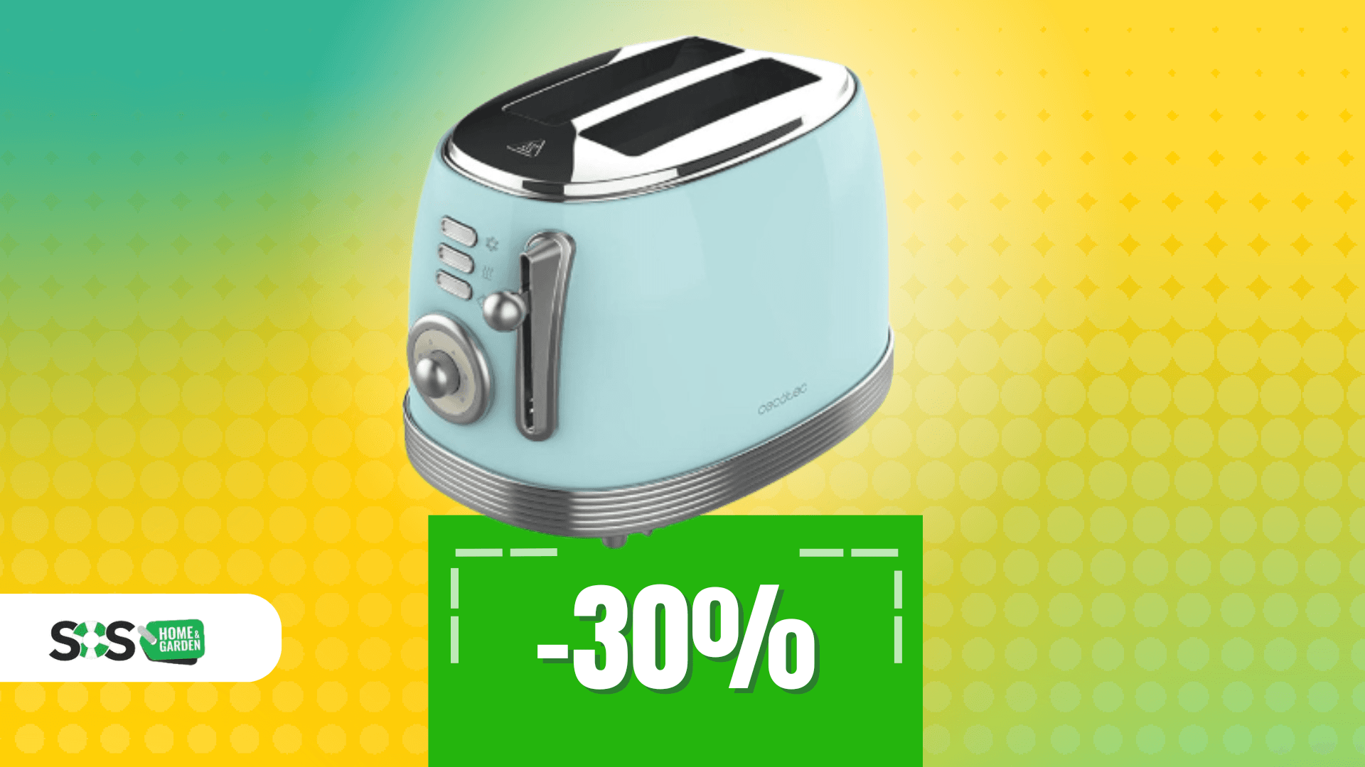 Immagine di Tostapane Cecotec a 38€: design vintage e funzioni moderne!