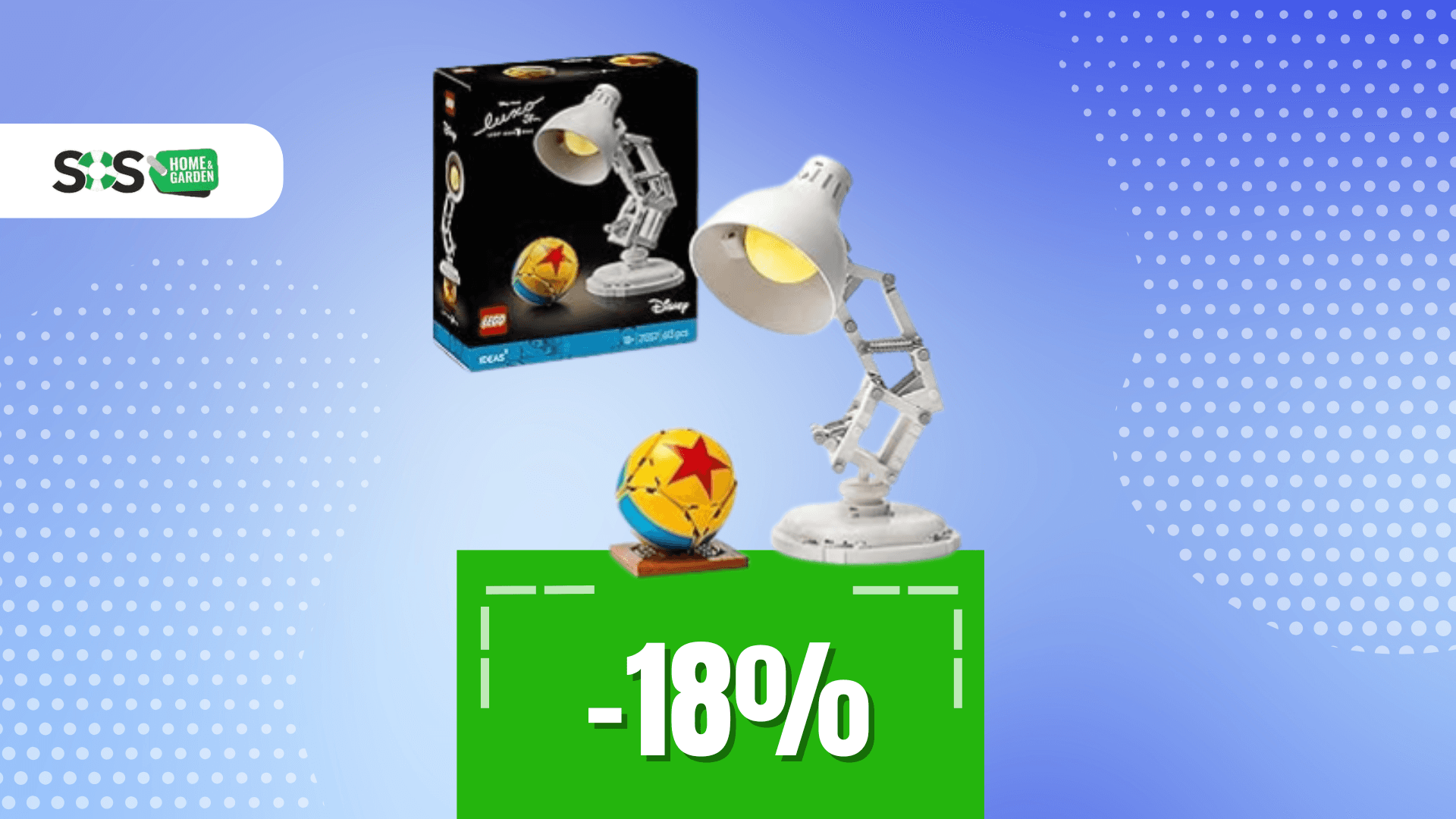 Immagine di Luxo Jr. prende vita con LEGO: il set Pixar a soli 57€!