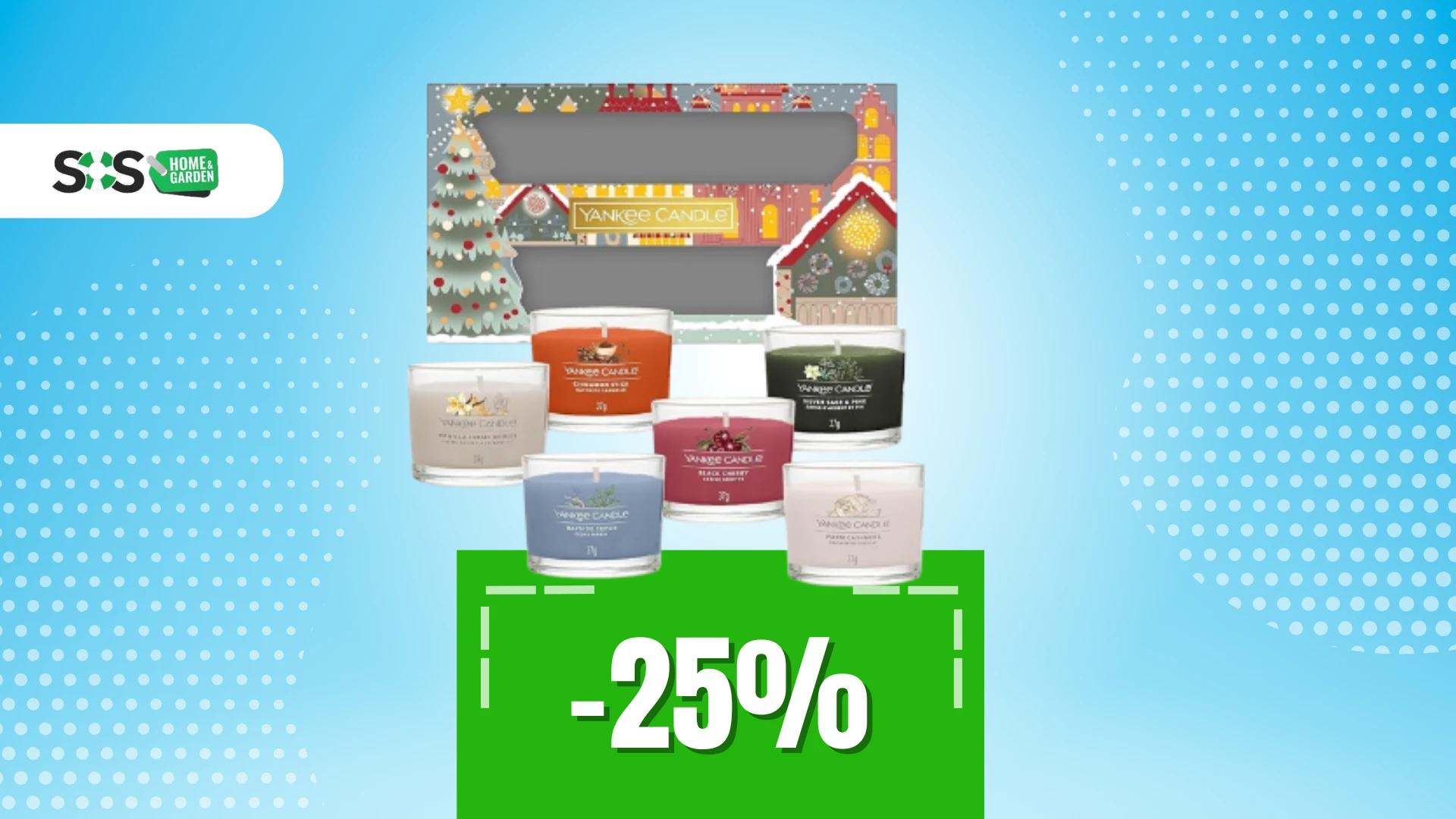 Immagine di 6 Yankee Candle a soli 21€: perfette come REGALO di NATALE!