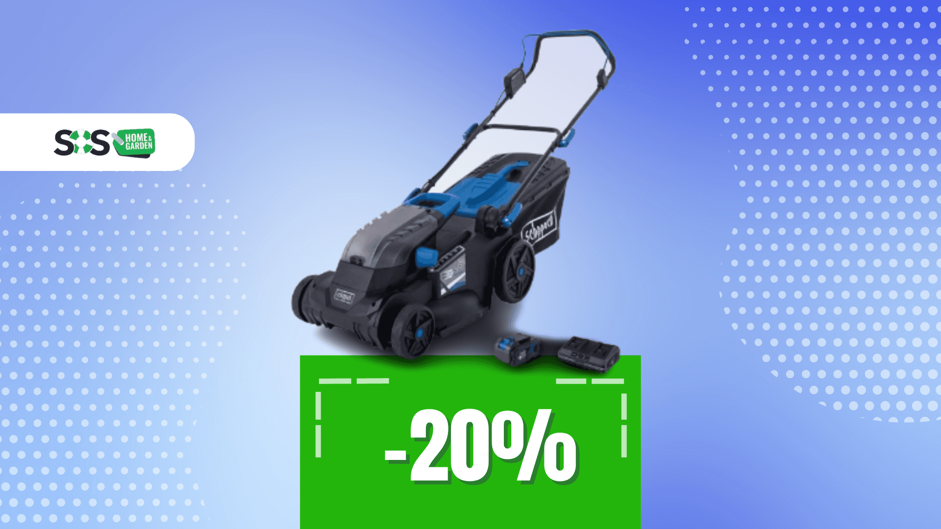 Immagine di Il re del prato è il tagliaerba Scheppach a soli 199€!