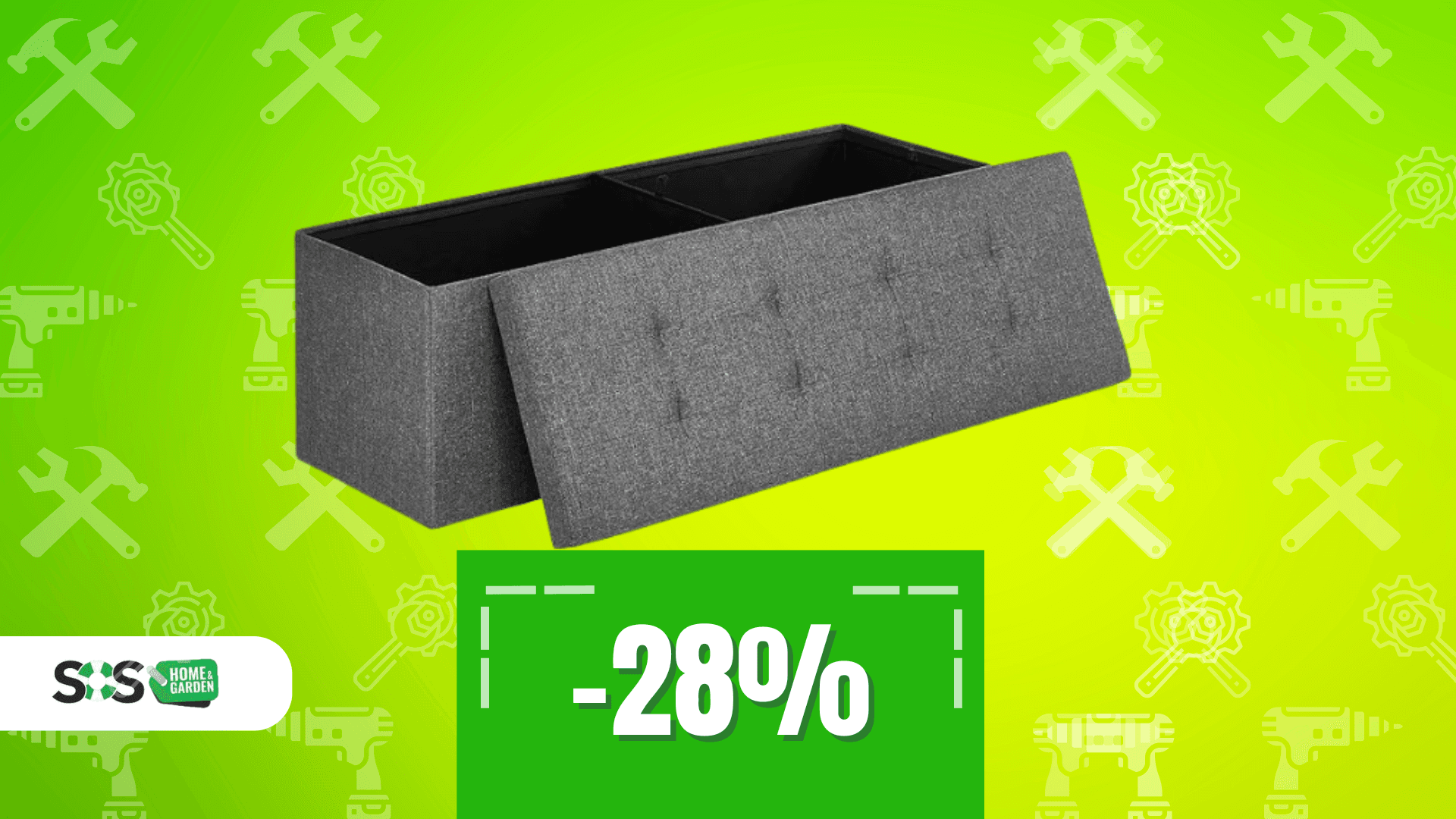 Immagine di Cassapanca, contenitore e pouf: tutto in uno a 35€!