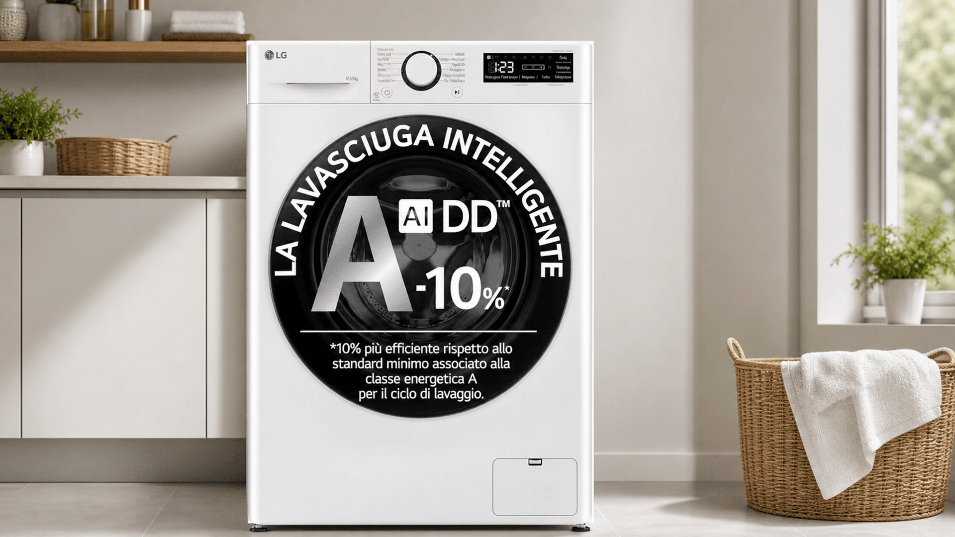 Immagine di La lavasciuga LG AI DD Serie R3 scende di 100€: occasione da cogliere