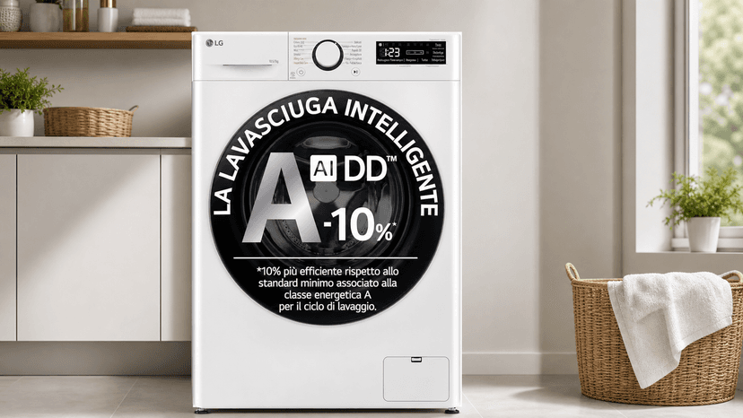 Immagine di La lavasciuga LG AI DD Serie R3 scende di 100€: occasione da cogliere