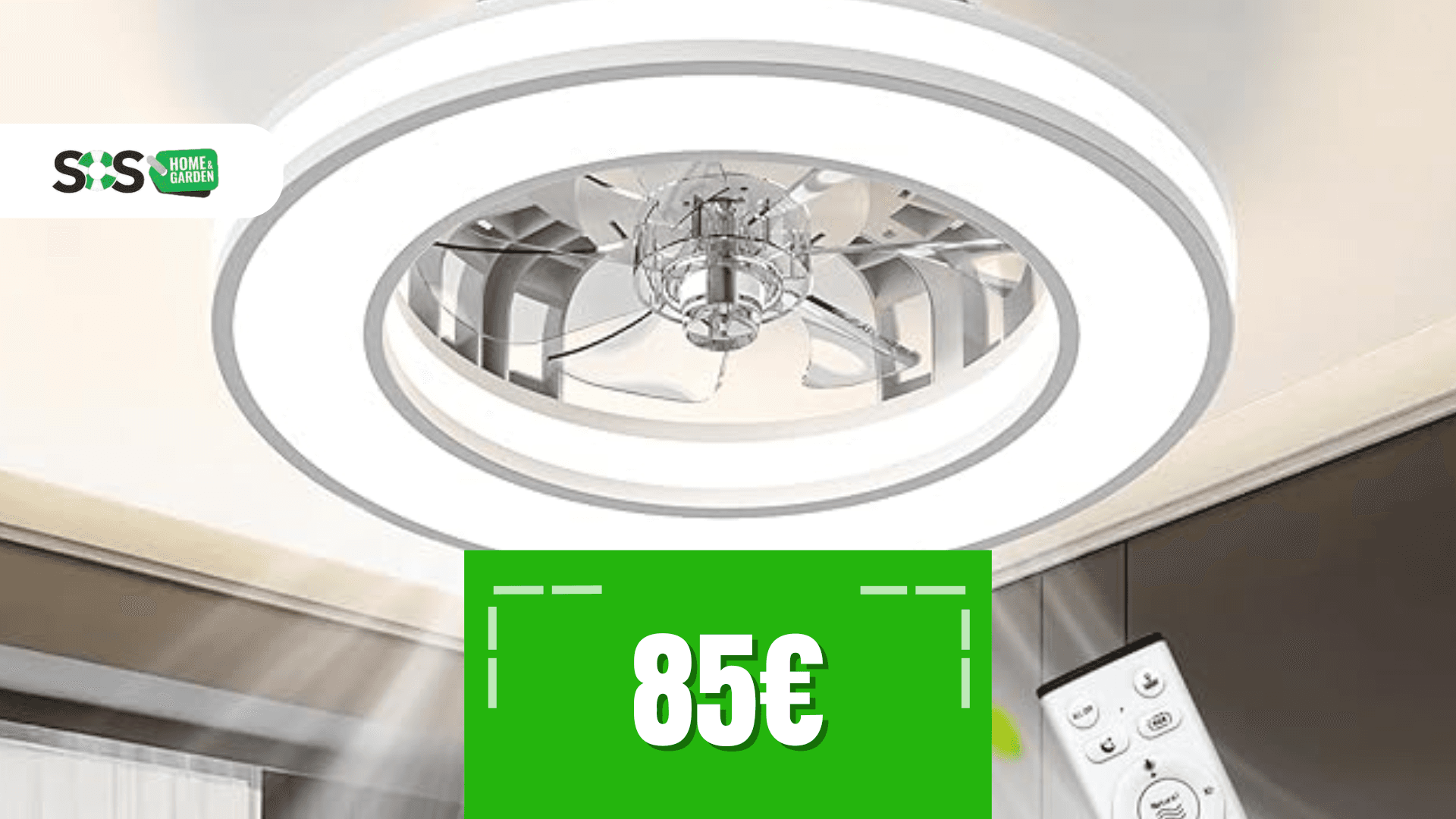 Immagine di Rinfresca e illumina: ventilatore da soffitto a soli 85€!