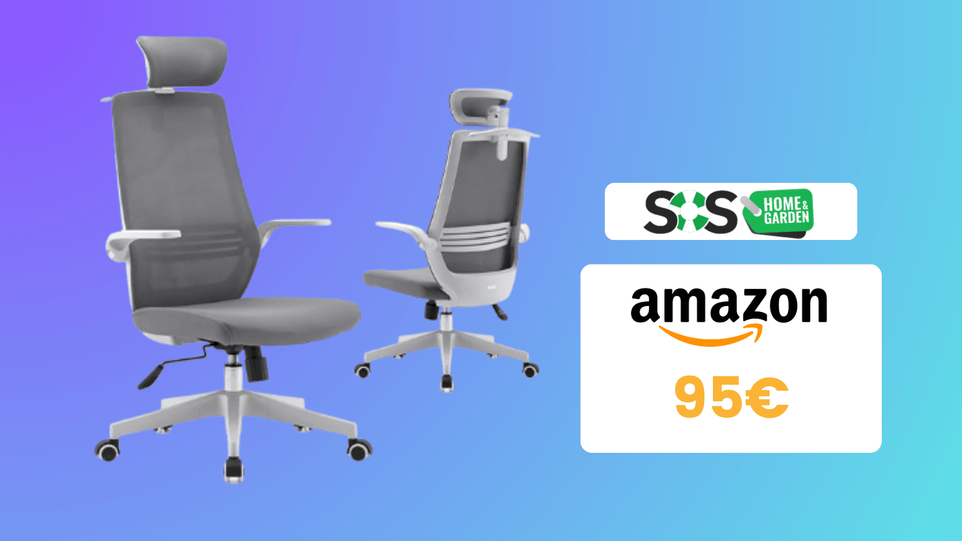 Immagine di Ergonomia e comfort: sedia da ufficio SIHOO M76A a soli 95€!