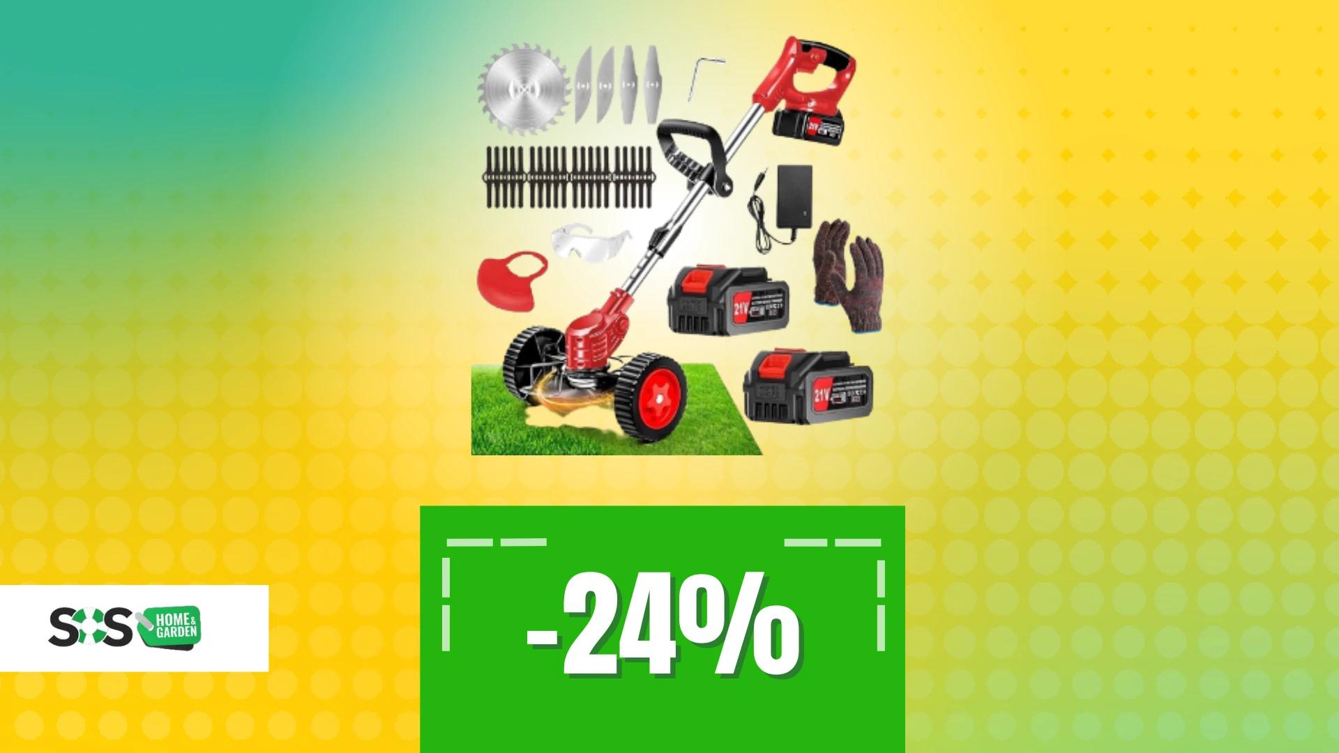 Immagine di Decespugliatore a batteria a 60€: il TOP per ogni giardino!