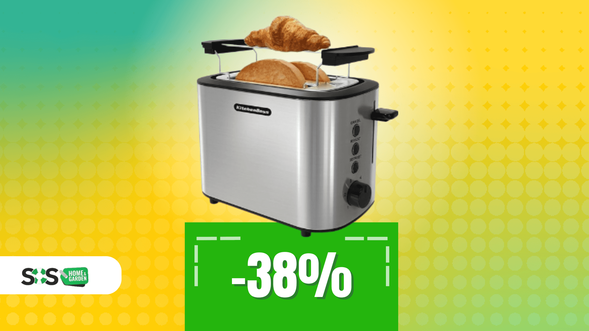 Immagine di Un tostapane a soli 23€ per spuntini e colazioni perfette!