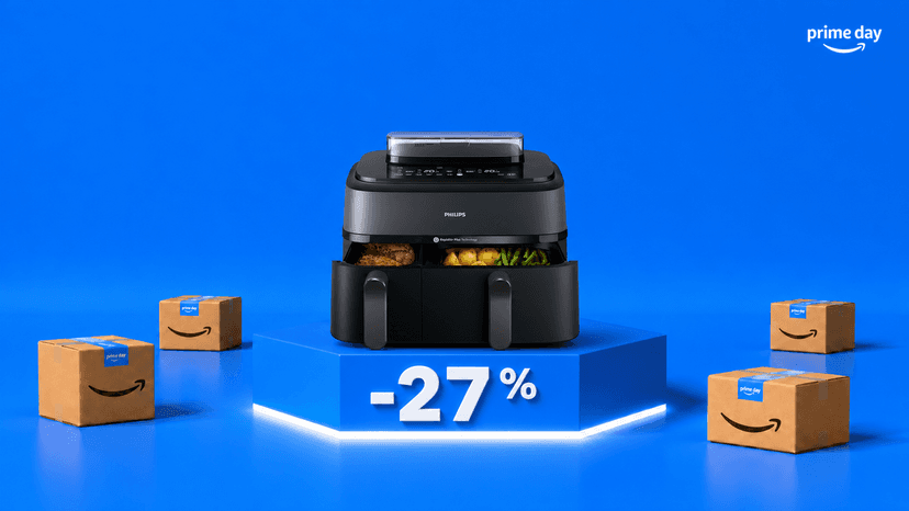 Immagine di La friggitrice ad aria Philips con doppio cestello e vapore è al -27%