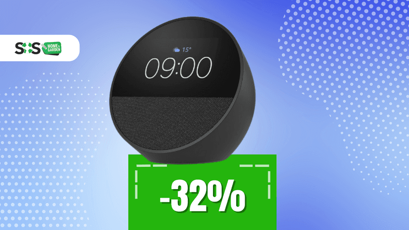 Immagine di Non solo sveglia: Echo Spot a 65€ è assistente e speaker!