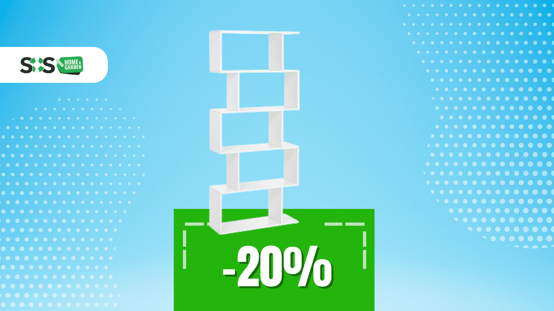 Immagine di 5 ripiani di ordine e stile con questa libreria a soli 51€!