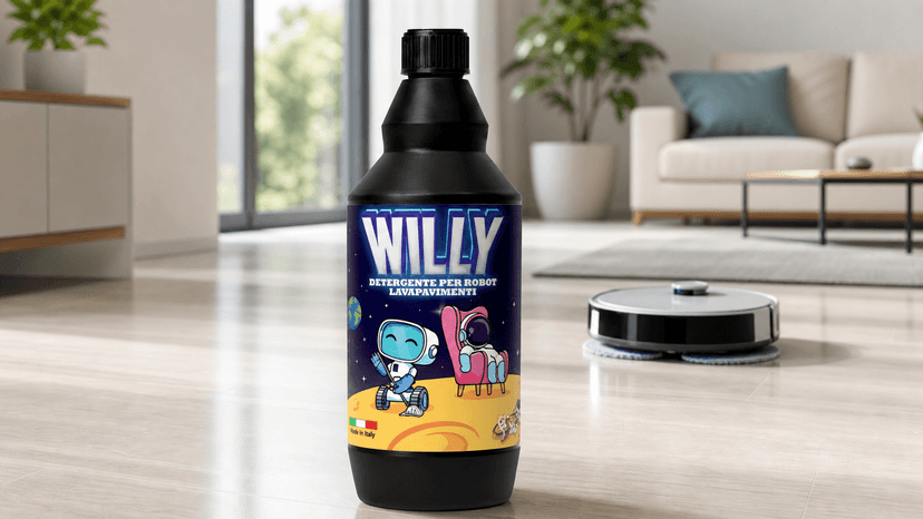 Immagine di Il detergente per robot lavapavimenti WILLY è in offerta sotto i 14€