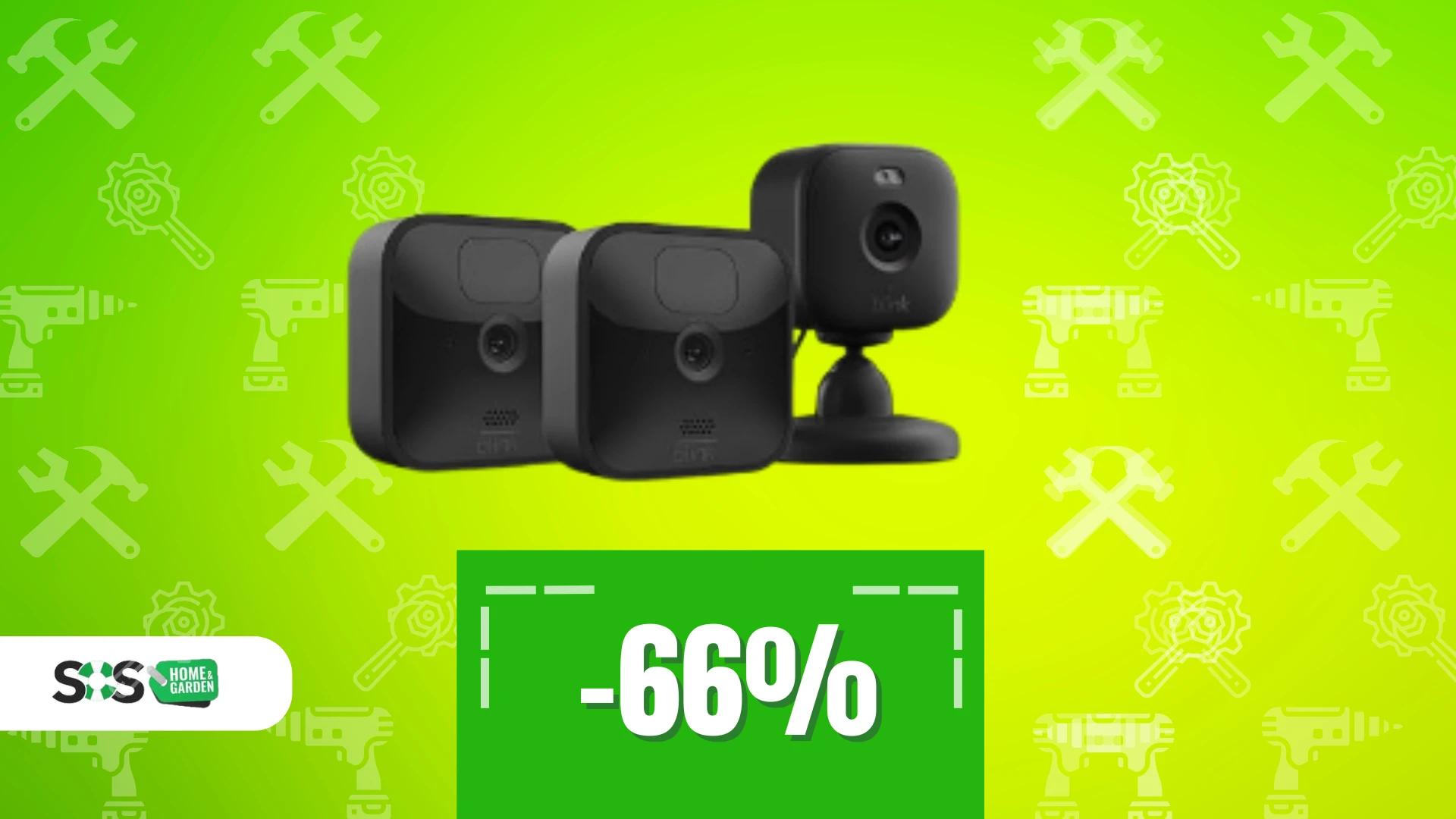 Immagine di Sicurezza a 360° con Blink Outdoor con visibilità notturna!