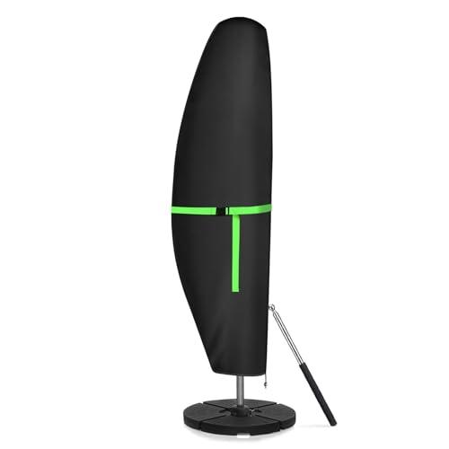 GEMITTO Copertura Protettiva per Ombrellone (Diametro 2-4 m) da Giardino Impermeabile, con Cerniera Impermeabile (280 x30/81/45cm, 420D)