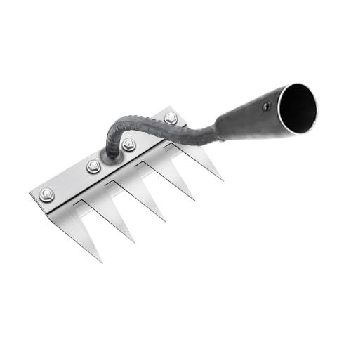 Rastrello Multifunzione Elimina Erbacce, Rastrello Giardino Portatile, Sarchiatore per Erbacce Manuale per Agricoltura e Giardinaggio, Rastrello Manuale per Erbacce, per Estirp