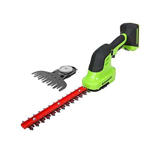 Selezione di attrezzi da giardino Greenworks