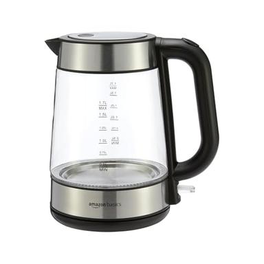 Immagine di Amazon Basics bollitore elettrico in vetro da 1,7L