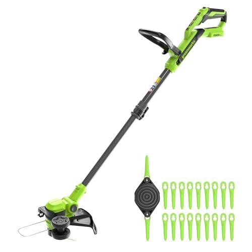 Selezione di attrezzi da giardino Greenworks