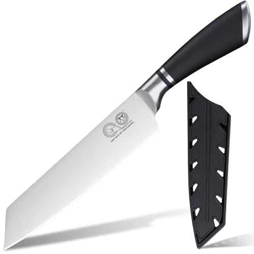 XYJ Coltello da cucina da 9,5 pollici, con coperchio in plas