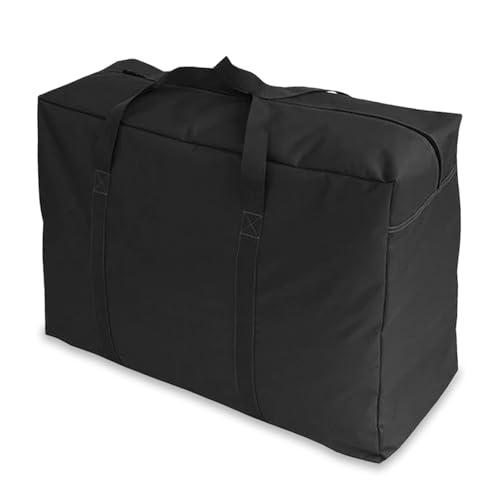 APKOLBorse Stoccaggio Borsa per Cuscini da Esterno Giardino per Esterni Vestiti,Piumoni,Trapunte,XXL Borsa Porta Cuscini da Esterno,Borsone Grandi Borse Trasloco Portaoggetti,Nero