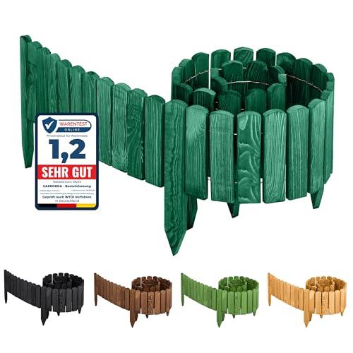 Garronda Rollborder bordure per aiuole e prato recinzione staccionata in legno flessibile 200 cm bordatura da giardino esterno delimitatore aiuole GD-0046