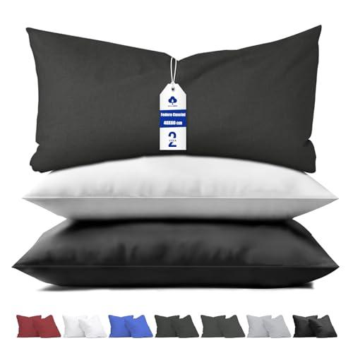 aboveBED Federa in Super Morbida, Cuscino in Jersey 100% poliestere, Chiusura Lampo Nascosta sul Lato Lungo, Federa Morbida e Traspirante