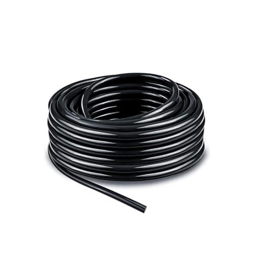 Tesmotor Tubo di irrigazione a goccia, diametro interno 4 mm/diametro esterno 7 mm, tubo di irrigazione Garde per sistema di irrigazione automatico fai da te, tubo flessibile durevole e resistente ai