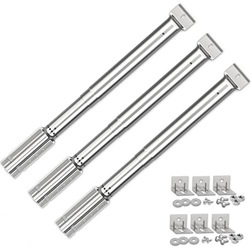 Coisien Bruciatori Regolabili,Bruciatore a Tubo Universali in Acciaio Inox 31 a 44 cm Accessori per Barbecue a Gas